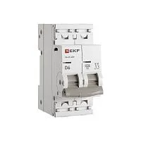 Выключатель автоматический модульный 2п D 6А 6кА ВА 47-63N PROxima EKF M636206D