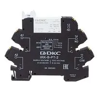Реле интерфейсное 1CO ком. ток 6А AgSnO2 напряжение 24В AC/DC push-in клеммы DKC IRK-24UC-1CO-PT
