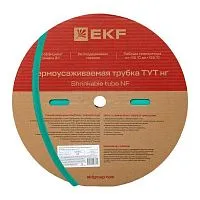Трубка термоусадочная ТУТ нг 10/5 зел. (уп.100м) EKF tut-10-j