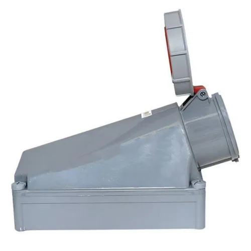 Розетка стационарная наружная 1442 3Р+РЕ 125А 380В IP67 PROxima EKF ps-1442-125-380 фото 3