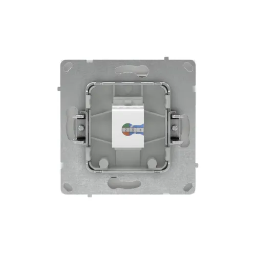 Розетка компьютерная 1-м KANT RJ45 кат.6A без шторки бел. магнолия DKC 7000673 фото 2