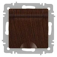 Розетка 1-м СП Accent 6-203-10 16А IP20 250В 2P+E Schuko с крышкой AL/CU венге Intro Б0063454