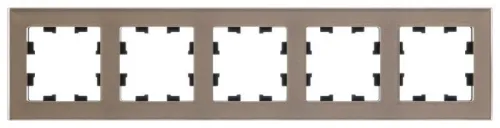 Рамка 5-м AtlasDesign Nature органич. стекло шампань SE ATN320505 фото 3