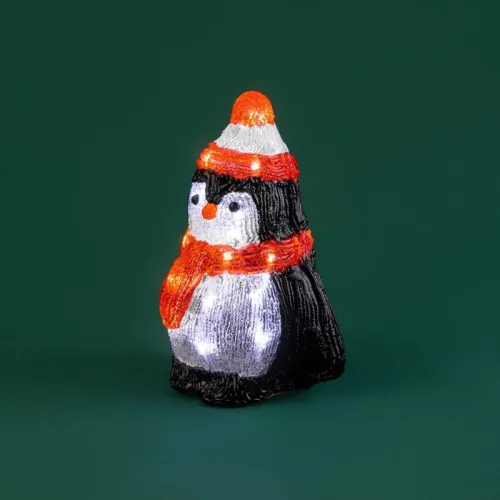 Фигура светодиодная акриловая "Пингвиненок" 19х14.5х25см 20LED 1Вт IP20 элементы питания 2хAA (не в компл.) Neon-Night 513-323 фото 7