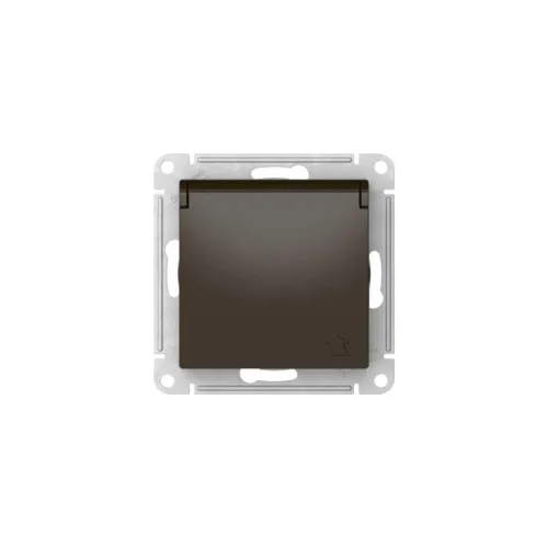 Розетка AtlasDesign 16А IP20 с заземл. защ. шторки с крышкой быстрозажим. клем. механизм мокко SE ATN000646S фото 7