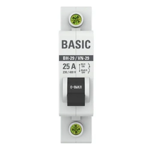 Выключатель нагрузки 1п 25А ВН-29 Basic EKF SL29-1-25-bas фото 2