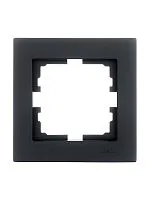 Рамка 1-местн. горизонт. VESNA черн. бархат LEZARD 742-4200-146