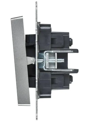 Выключатель перекрестный 2-кл. СП BRITE ВС10-2-3-БрА 10А механизм алюм. IEK BR-V23-0-10-K47 фото 2