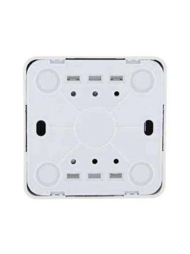 Переключатель проходной 1-кл. 1п ОП Viola 10А IP20 с подсветкой бел. LEZARD 751-0200-114 фото 2