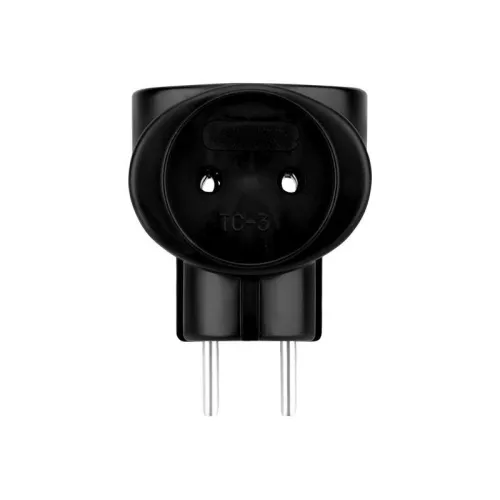 Разветвитель 3-м 6А IP20 220В биметал. черн. Rexant 11-1064-1 фото 3