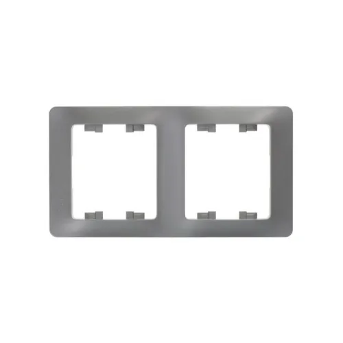 Рамка 2-м Glossa вертикал. платина SE GSL001206 фото 5