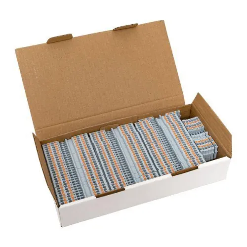 Колодка клеммная пружинная 1.5 Push-in 4 вывода сер. EKF PIT-1.5-4 фото 3