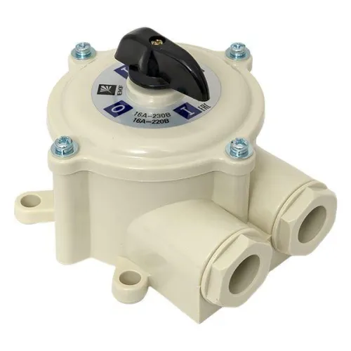 Выключатель пакетный 1-кл. 16А IP56 ПВ1-16 М1 пл. беж. EKF pv-1-16-4 фото 6