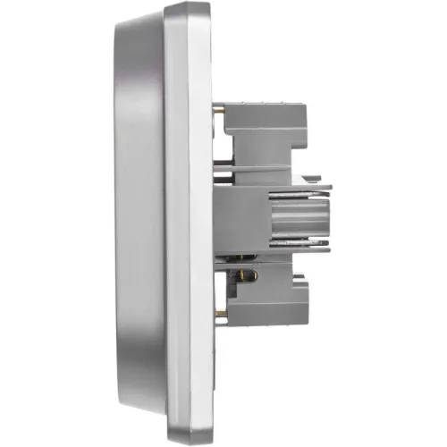 Розетка Inspiria 16А 250В 2х2P+E немецк. стандарт алюм. IEK 673752 фото 2