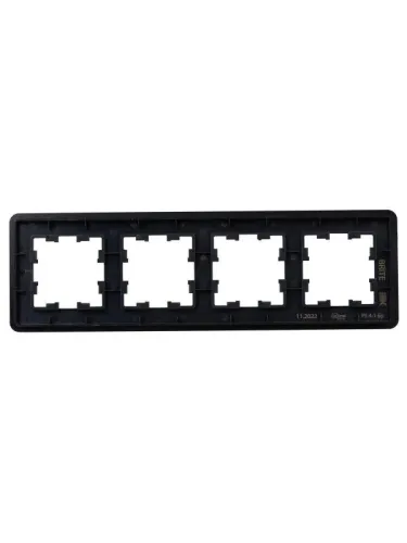 Рамка 4-м BRITE РУ-4-1-Бр метал. черн. RE IEK BR-M42-M-01-K02 фото 2