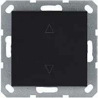 Выключатель для жалюзи 1-кл. 10А IP20 механизм черн. матовый soft touch Jasmart G3018PB