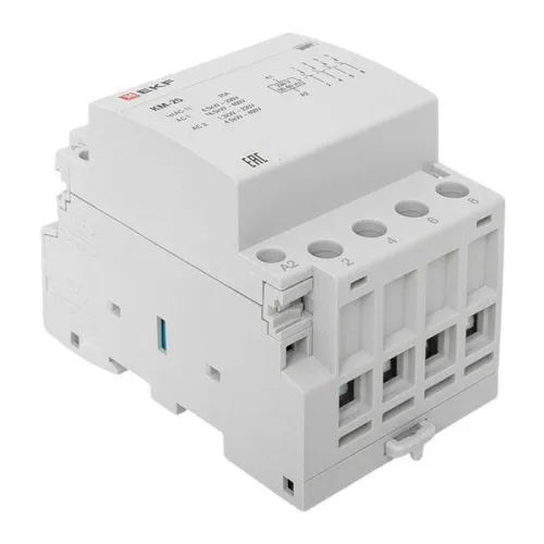 Контактор модульный КМ 25А 4NО (3 мод.) EKF km-3-25-40 фото 3