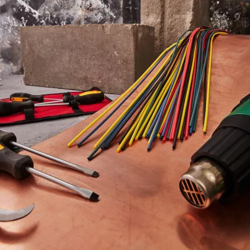 Набор трубок термоусадочных ТУТ нг 3.0/1.5 5 цветов 1м (уп.50шт) Rexant 29-0152 фото 5