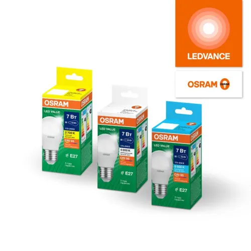 Лампа светодиодная LED G4 Value LVCLP60 7W/927 CRI95 7Вт 2700К 700лм шар матов. E27 170-250В OSRAM 4058075579804 фото 5