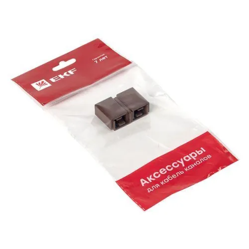 Соединитель 15х10 под темн. дерево Plast PROxima (уп.4шт) EKF cond-15-10x4 фото 3