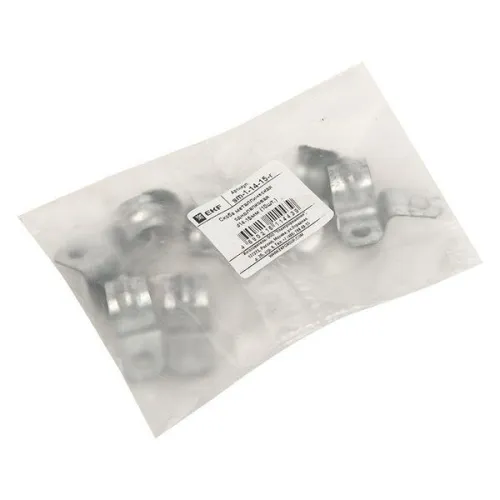 Скоба крепежная однолапковая d14-15мм метал. (уп.10шт) PROxima EKF sm-1-14-15-r фото 2