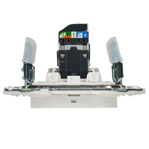 Розетка компьютерная RJ45 кат.5E SKANDY SK-K01W арктич. бел. IEK SK-K10-1-K01 фото 5