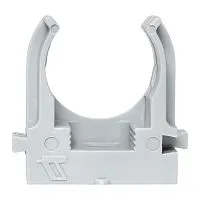 Держатель для труб (клипса) d20мм для монтажн. пистолета сер. (уп.100шт) Plast EKF derjp-z-20