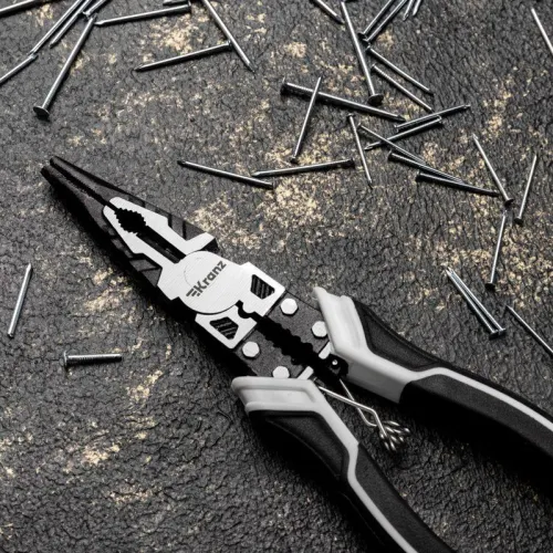 Тонкогубцы многофункциональные универсальные 200мм Kranz KR-12-4653-5 фото 9