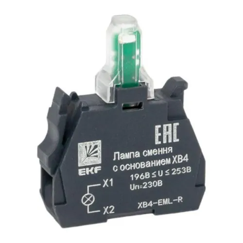 Лампа сменная с основанием XB4 красн. 230В PROxima EKF XB4-EML-R