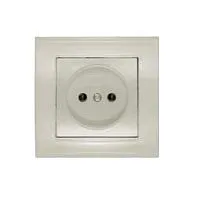 Розетка 1-м СП Бриллиант 16А IP20 без заземл. сл. кость UNIVersal 7948806