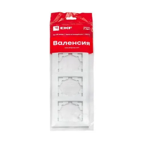 Рамка 4-м Валенсия бел. PROxima EKF EWM-G-304-10 фото 2