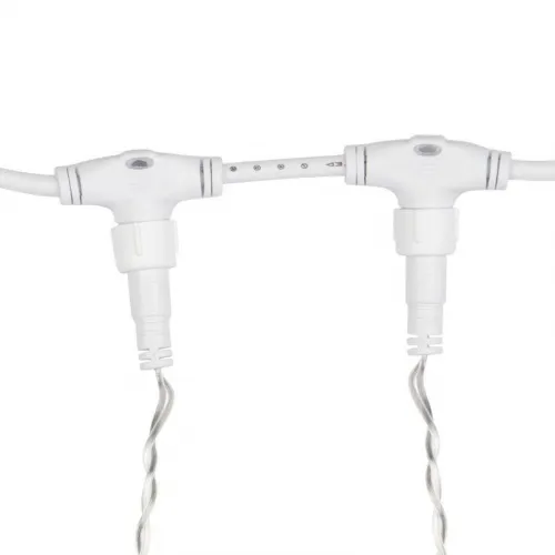 Гирлянда светодиодная "Светодиодный Дождь" 2х1.5м 192LED тепл. бел. 12Вт 230В IP65 постоян. свечение провод прозр. Neon-Night 235-306-6 фото 2