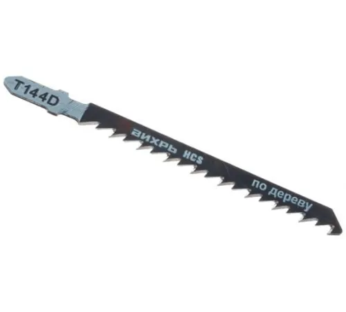 Пилка для лобзика Т144D по дереву быстрый рез 100х75мм (блист.2шт) Вихрь 73/10/5/2 фото 3