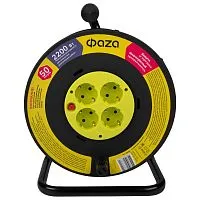 Удлинитель на катушке 4х50м с с заземл. CRG-04-5000 ФАZА 5063822