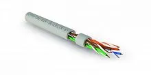 Кабель витая пара U/UTP кат.5e 4х2х24AWG solid нг(А)-LSLTх UUTP4-C5E-S24-IN-LSLTх-GY-305 сер. (уп.305м) Hyperline 426001