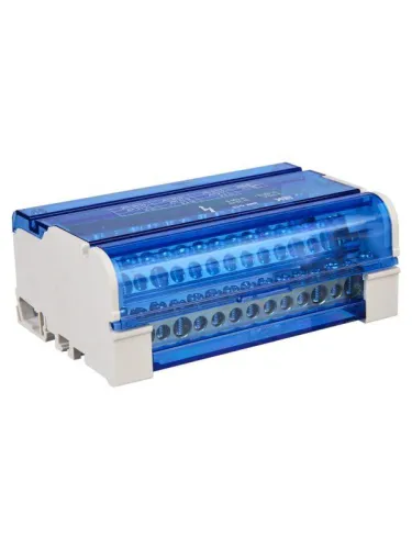 Шина на DIN-рейку в корпусе (кросс-модуль) ШНК 4х15 3L+PEN IEK YND10-4-15-125 фото 7