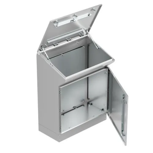 Пульт управления напольный "Inox" AISI304 TP8 IP55 (960х800х400) EKF mb-inox-96-80-40 фото 3