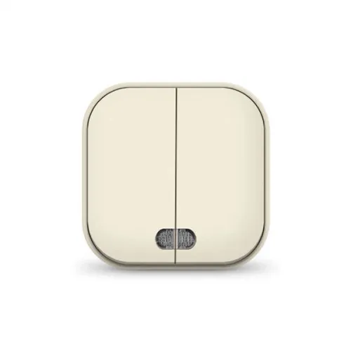 Выключатель 2-кл. 1п ОП 10А IP20 с подсветкой сл. кость IONICH 1426