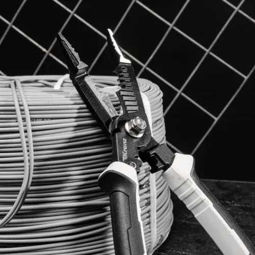 Плоскогубцы профессиональные многофункциональные 200мм Kranz KR-12-4655-5 фото 2