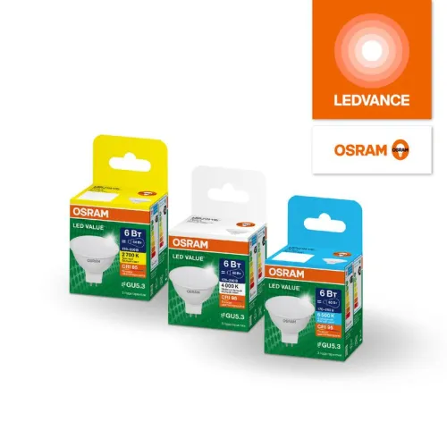 Лампа светодиодная LED G4 Value LVMR1675 7W/940 CRI95 7Вт 4000К 700лм рефлектор матов. GU5.3 170-250В OSRAM 4058075582811 фото 5