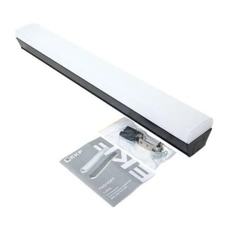 Светильник светодиодный ДБО-60 24Вт 4000К IP20 590х65х70 линейный черн. LUMA EKF LBL-60-24-B-4000 фото 7