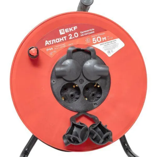 Удлинитель на катушке 4х50м с заземл. 16А IP44 Атлант 2.0 3.5кВт КГ 3х1.5 PROxima EKF UKA02-16-315R-4-50-IP44 фото 7