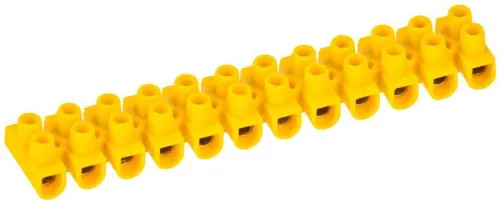 Колодка клеммная полистирол ЗВИ-3 н/г 1.0-2.5 кв.мм желт. (блист.2шт) IEK UZV7-003-04-2