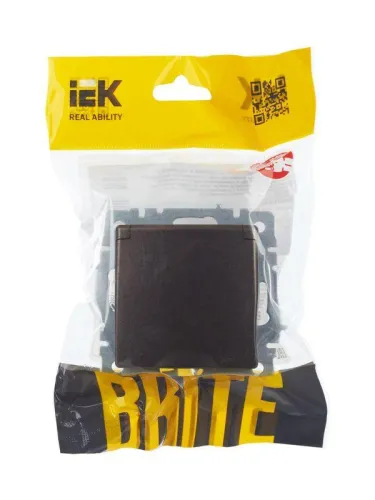Розетка BRITE РСбш10-3-44-БрТБ 16А IP44 с заземл. защ. шторки с крышкой механизм бронза IEK BR-R16-16-44-K45 фото 8