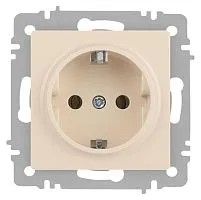 Розетка 1-м СП Accent 6-202-02 16А IP20 250В 2P+E Schuko сл. кость Intro Б0063683