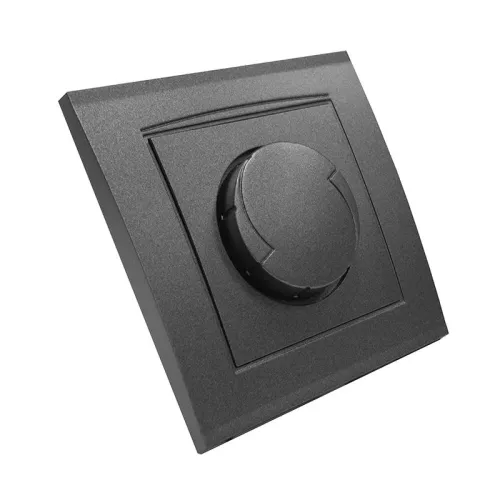 Светорегулятор СП Бриллиант 500Вт в сборе графит Universal 7947427-Gr фото 2