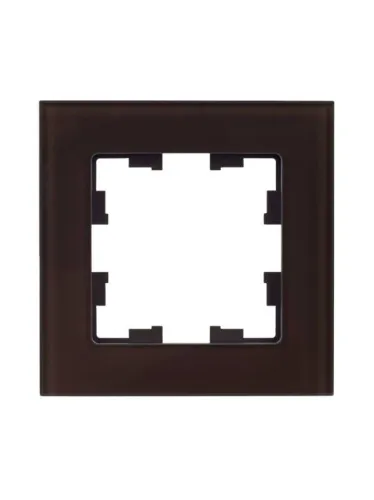 Рамка 1-м BRITE РУ-1-2-БрТБ стекло темн. бронза IEK BR-M12-G-K45 фото 7