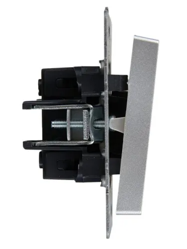 Выключатель жалюзи СП BRITE ВС10-1-5-БрА 10А механизм алюм. IEK BR-V15-0-10-K47 фото 2