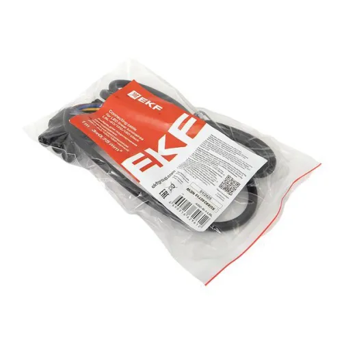 Кабель для подключения светодиодных линейных светильников ДБО-60/120/150 1м 3x0.75 черн. EKF ASC-B-1-LBL фото 5