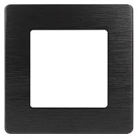 Рамка 1-м 12-5101-06 сатин черн. Эра Б0052504